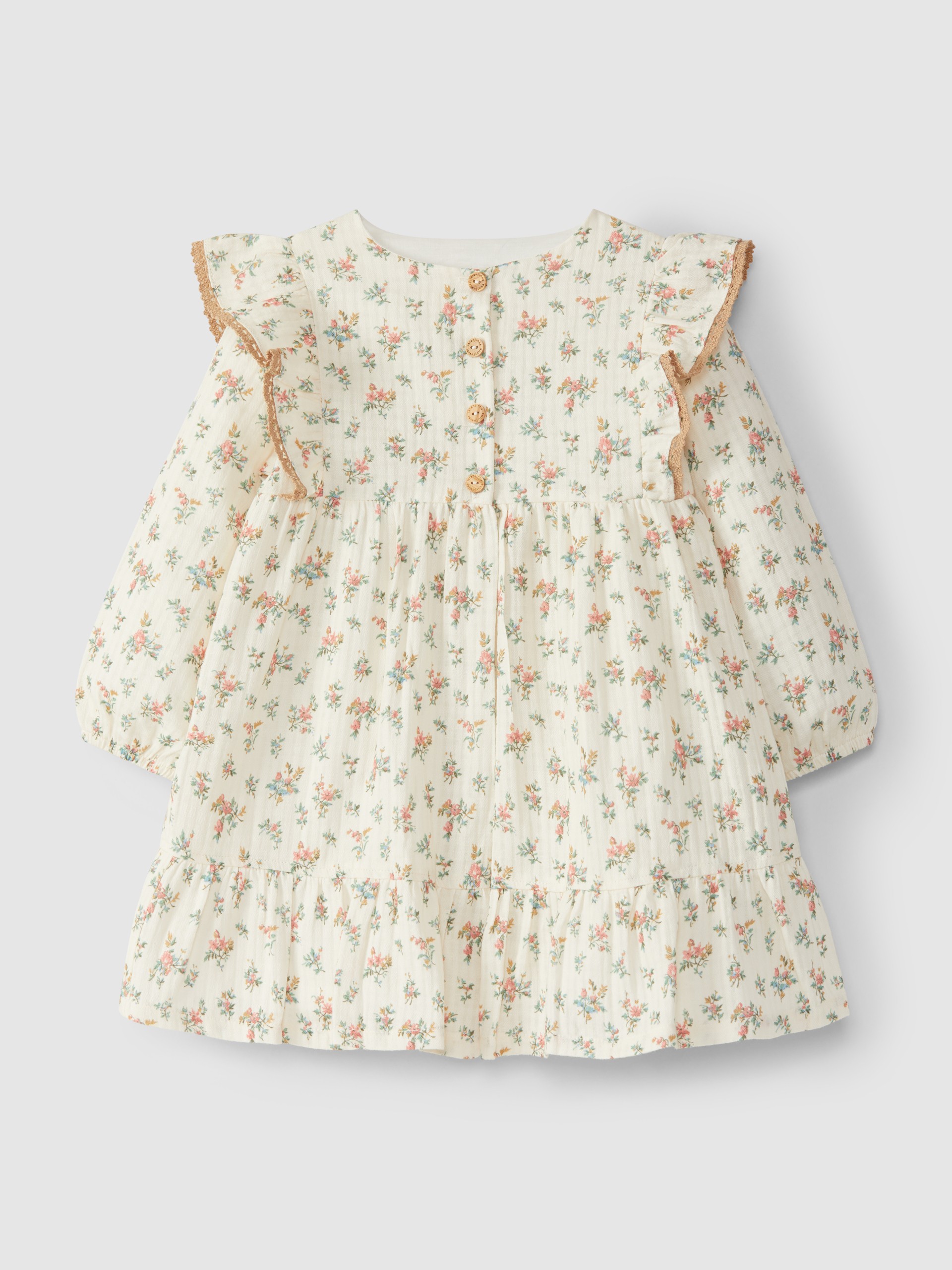 Floral muslin dress