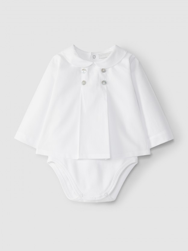 Body Camisa cuello redondo