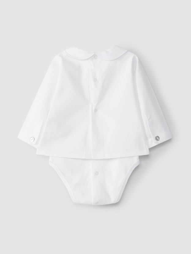 Body Camisa cuello redondo