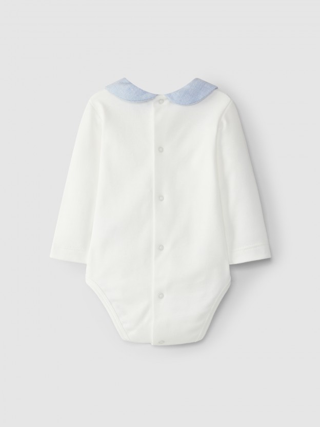 Bodysuit peter pan collar Bodysuit peter pan collar