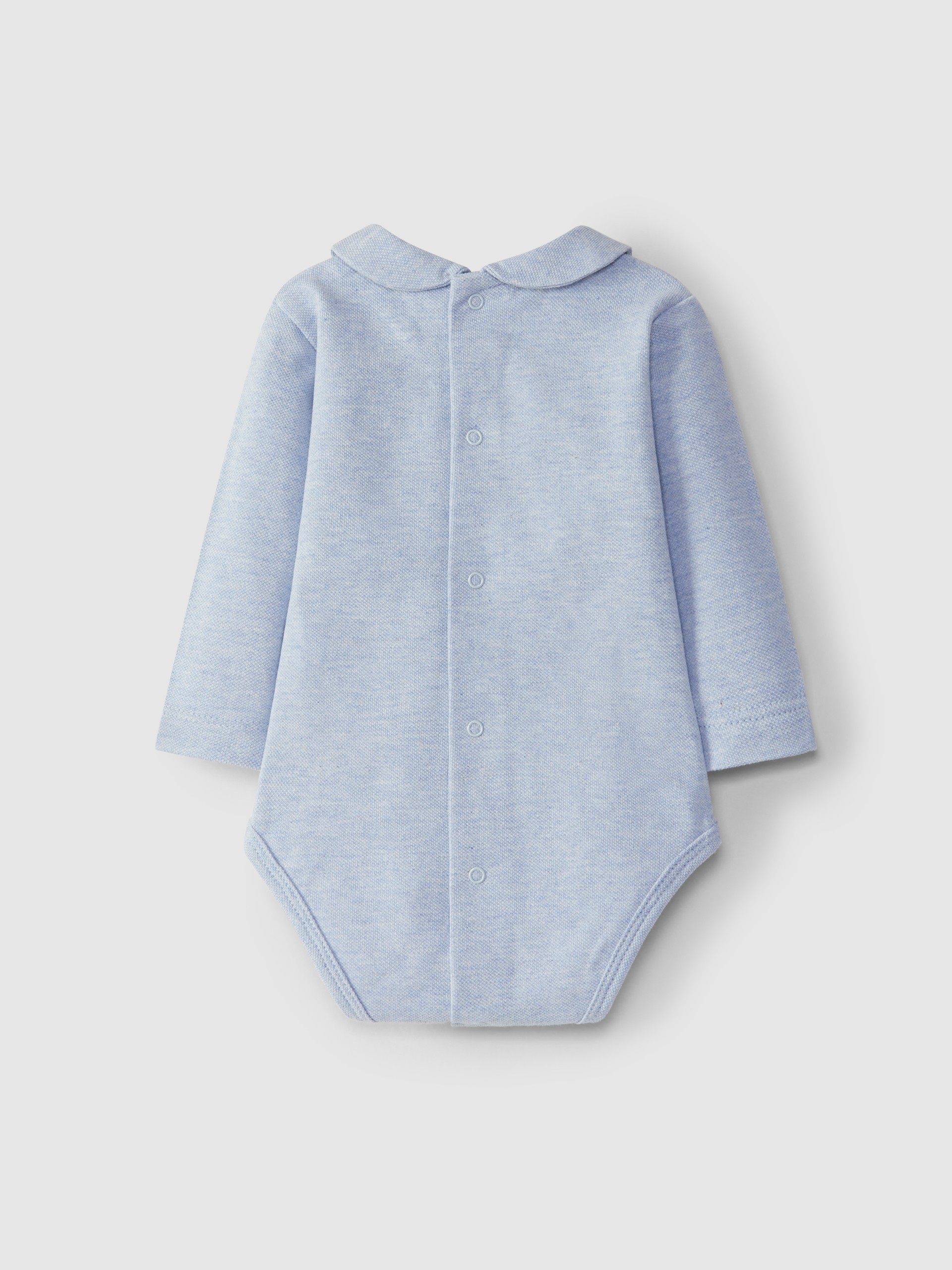 Pique round collar bodysuit