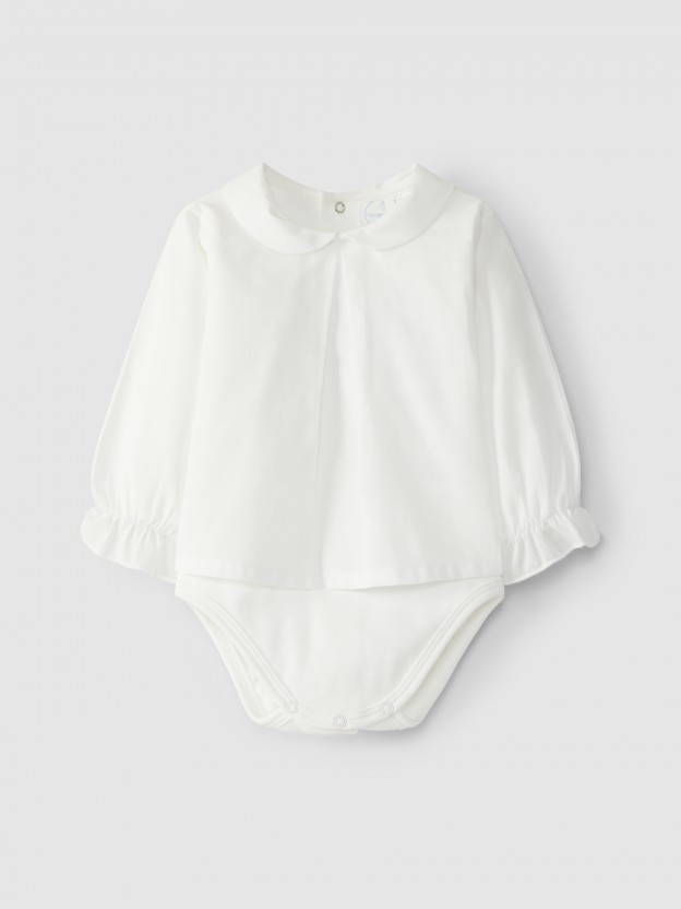 Body-blouse long sleeve round neck Body-blouse long sleeve round neck