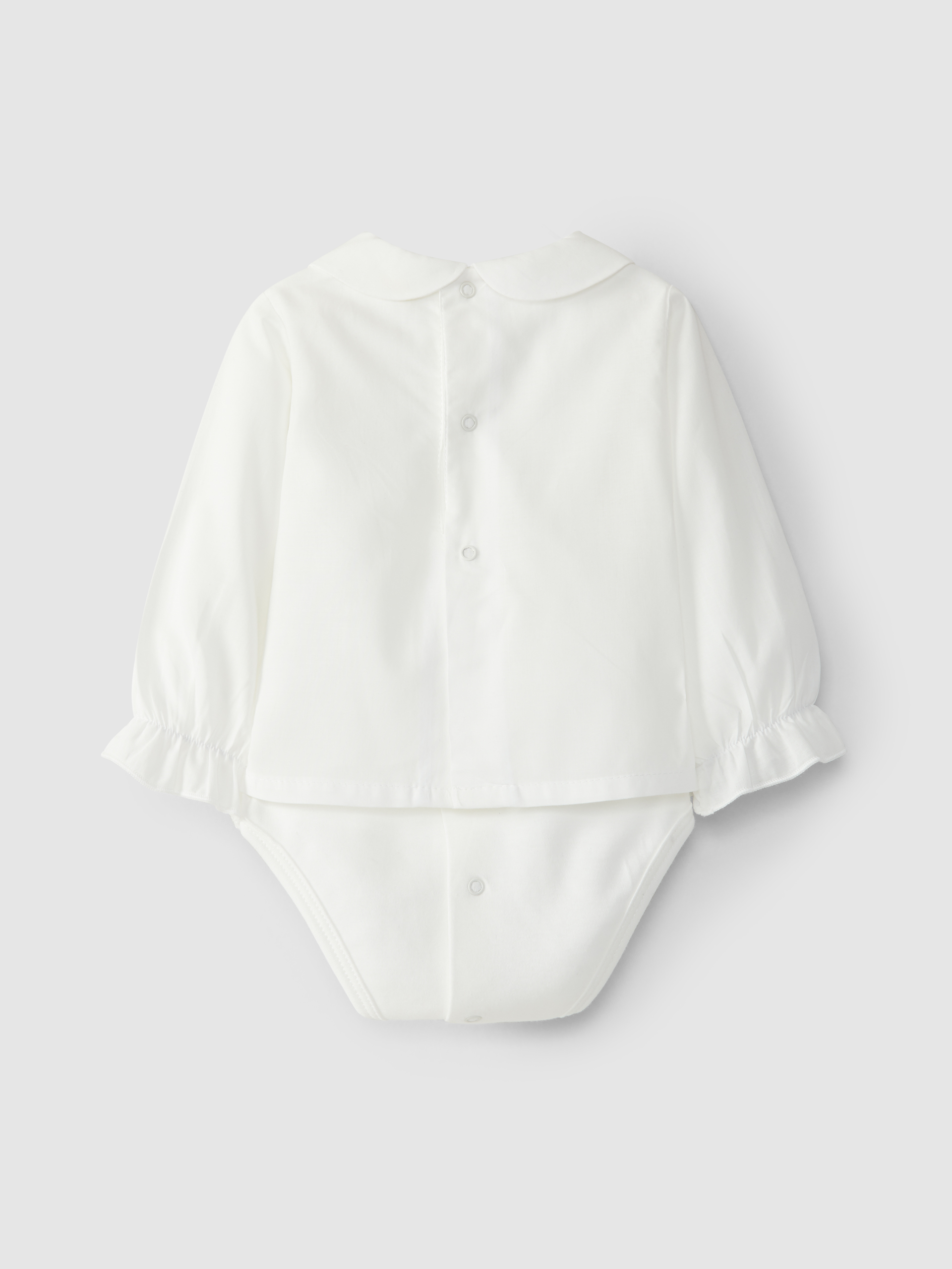 Body-blouse long sleeve round neck