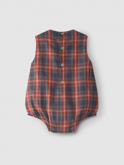 Plaid shortie with smocking Plaid shortie with smocking