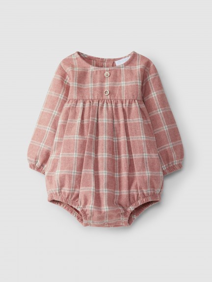 Long-sleeve plaid shortie Long-sleeve plaid shortie