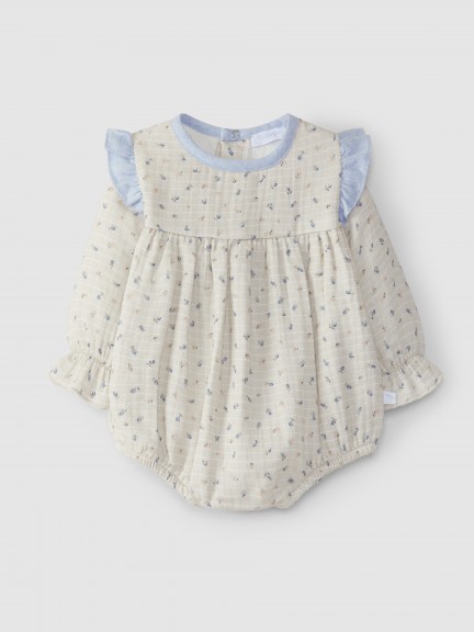 Printed shortie with ruffled Printed shortie with ruffled
