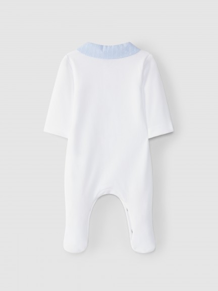 Babygrow gola redonda com bordado Babygrow gola redonda com bordado