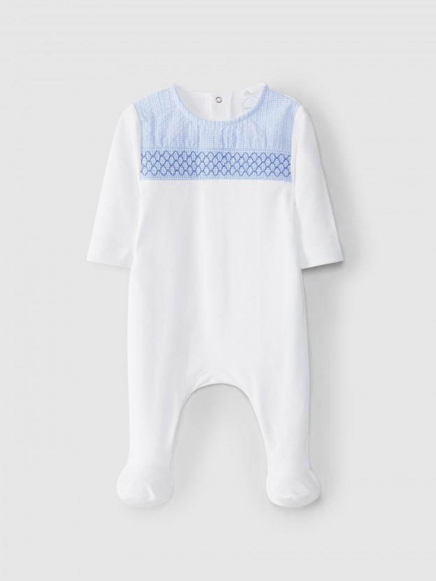 Pelele vichy con smocks Pelele vichy con smocks