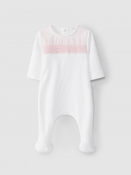 Babygrow vichy avec smocks