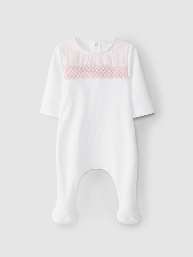 Pelele vichy con smocks
