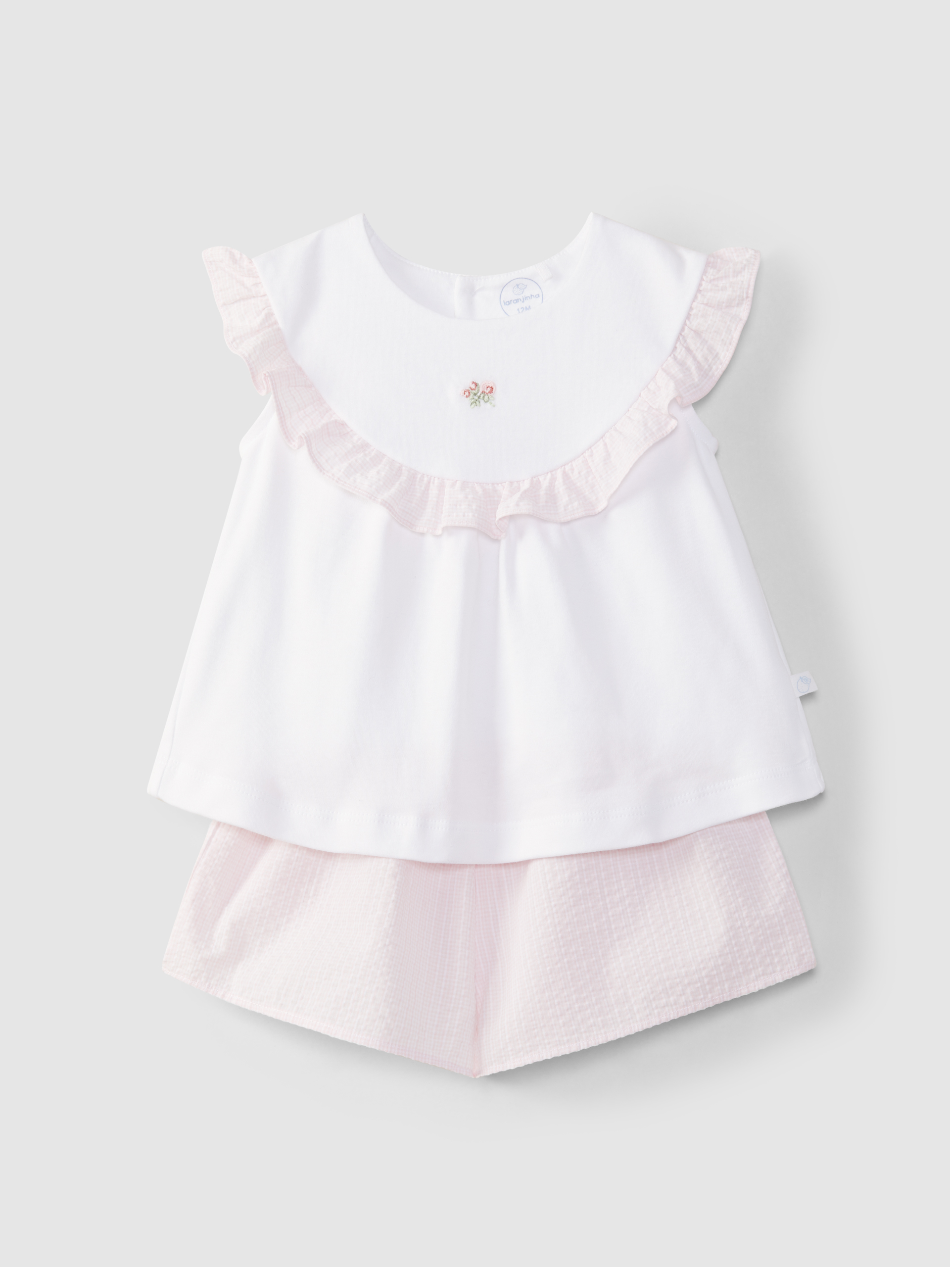 Pijama vichy con volante