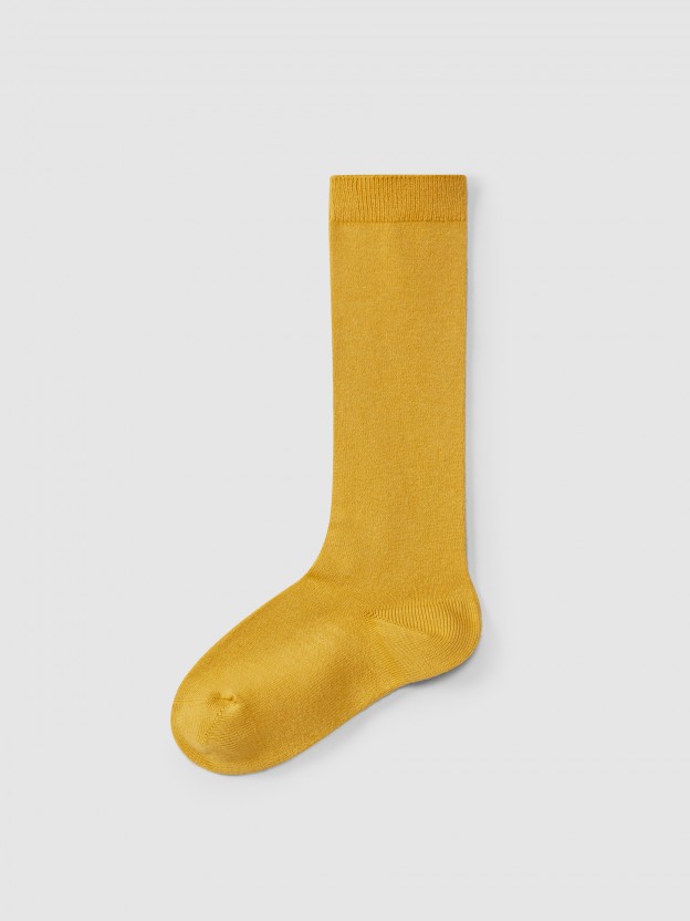 Plain stitch basic knee high socks Cóndor Plain stitch basic knee high socks Cóndor