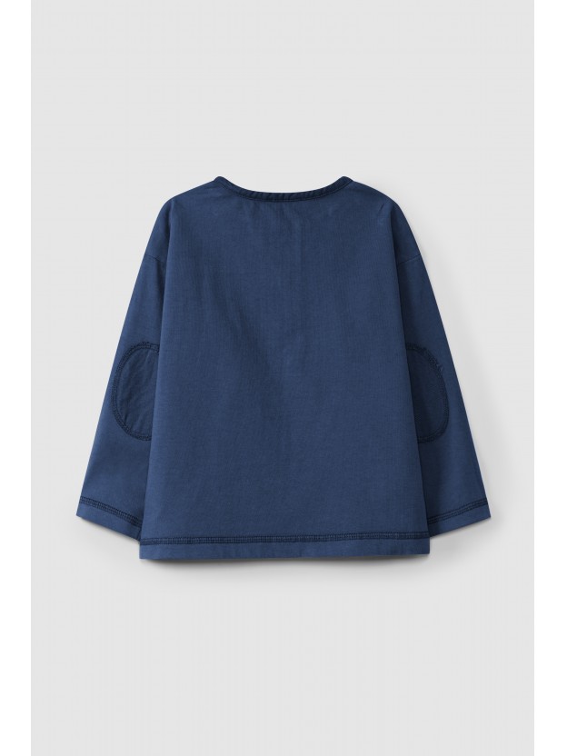 Longsleeve lisa com cotoveleira
