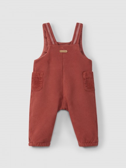 Plush dungarees with pockets Plush dungarees with pockets