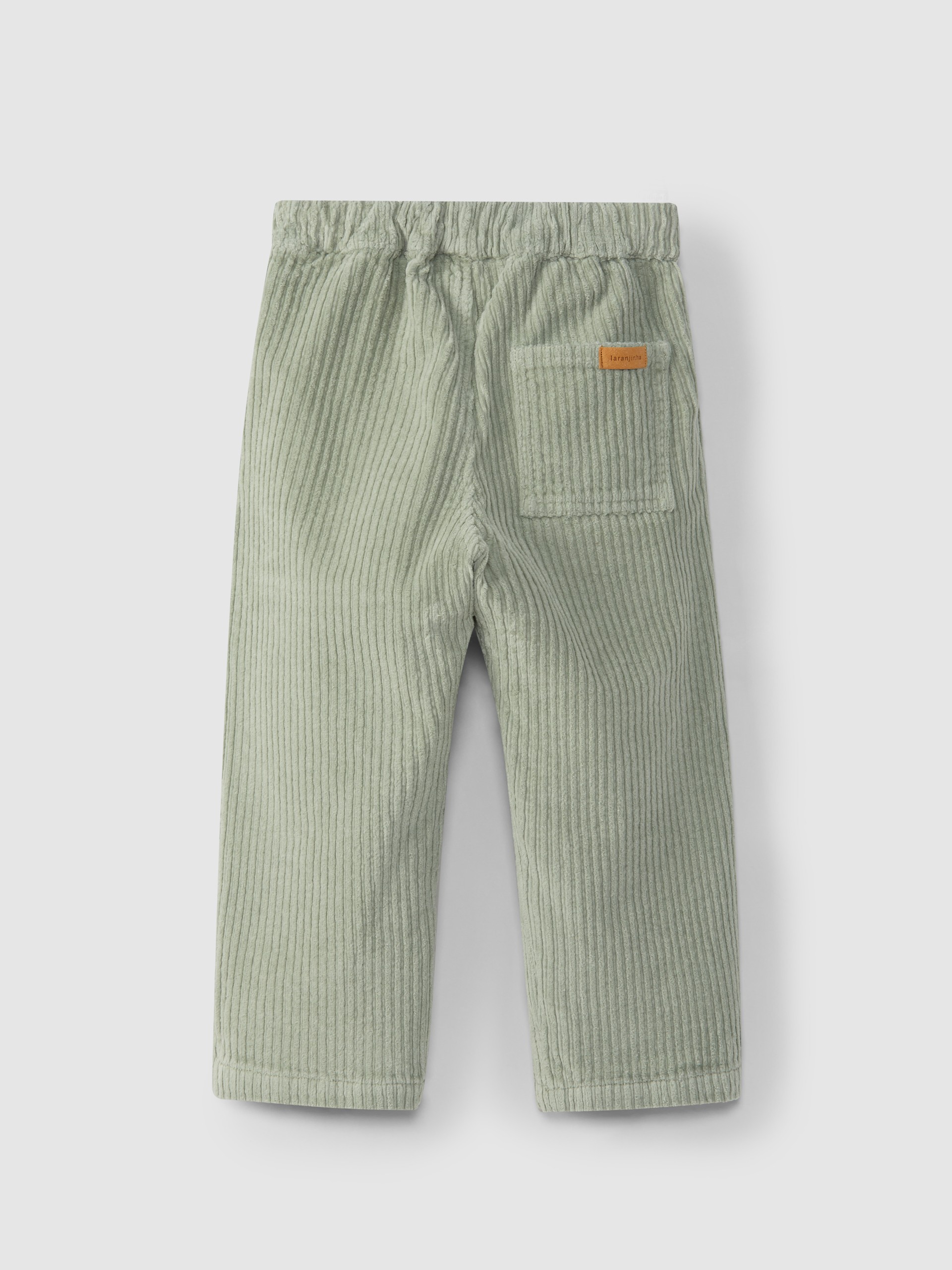 Pantalon en velours côtelé large avec poches