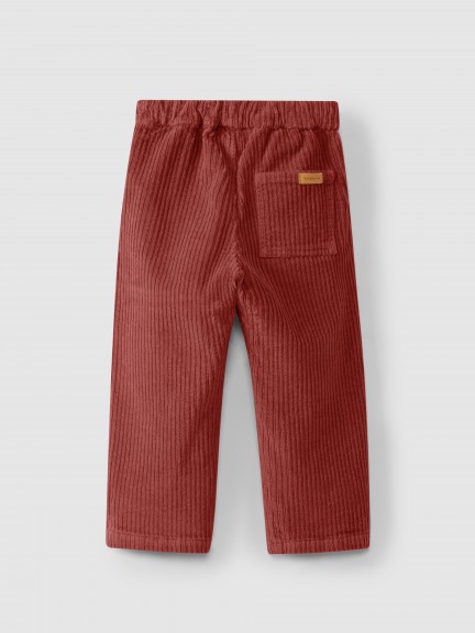 Pantalon en velours côtelé large avec poches Pantalon en velours côtelé large avec poches