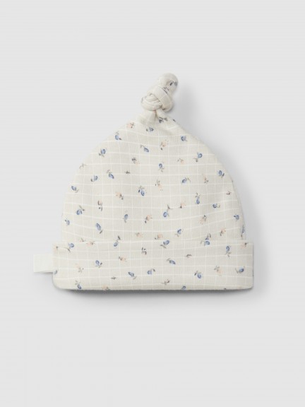 Knot printed hat Knot printed hat