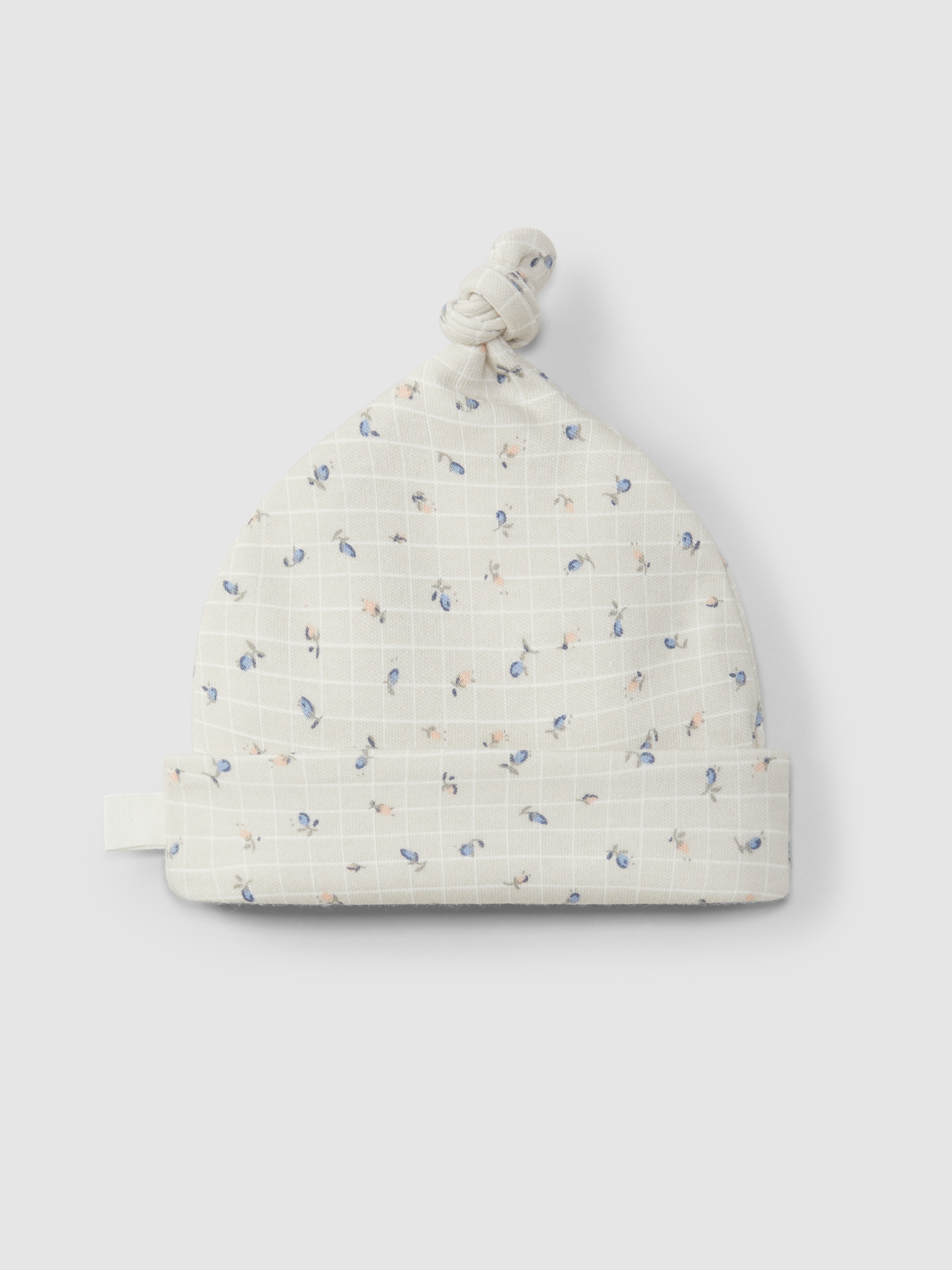 Knot printed hat