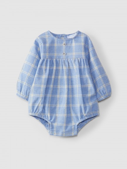Long-sleeve plaid shortie Long-sleeve plaid shortie