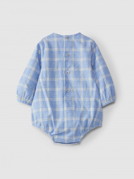 Long-sleeve plaid shortie Long-sleeve plaid shortie