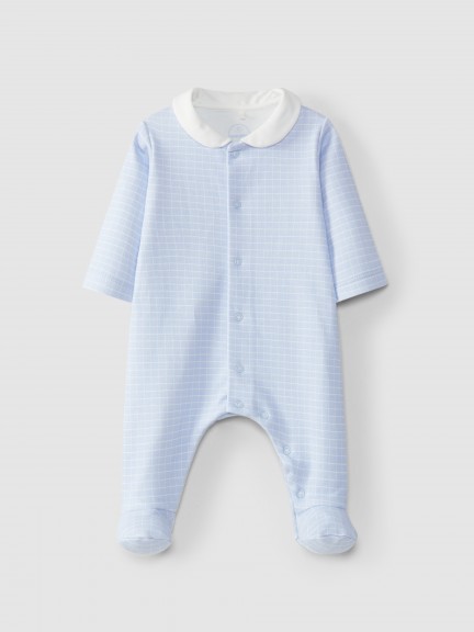 Printed peter pan collar babygrow Printed peter pan collar babygrow