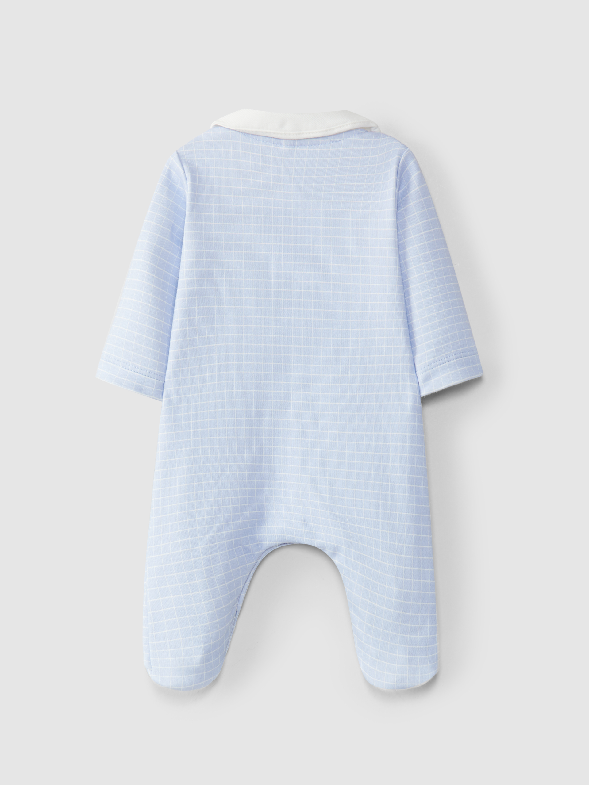 Printed peter pan collar babygrow