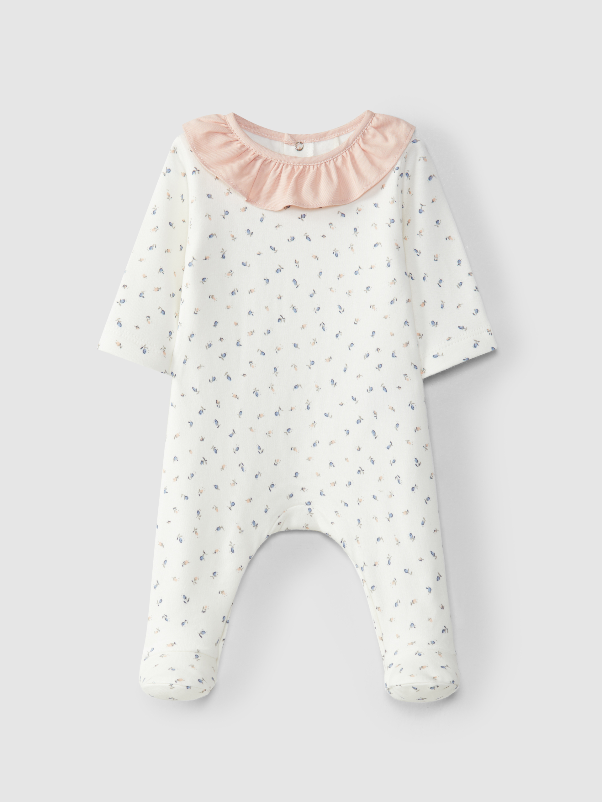 Babygrow estampado gola de folho