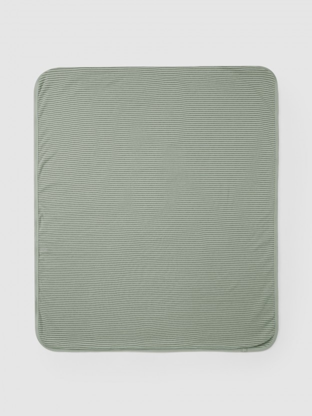 Couverture imprimée en coton biologique Couverture imprimée en coton biologique