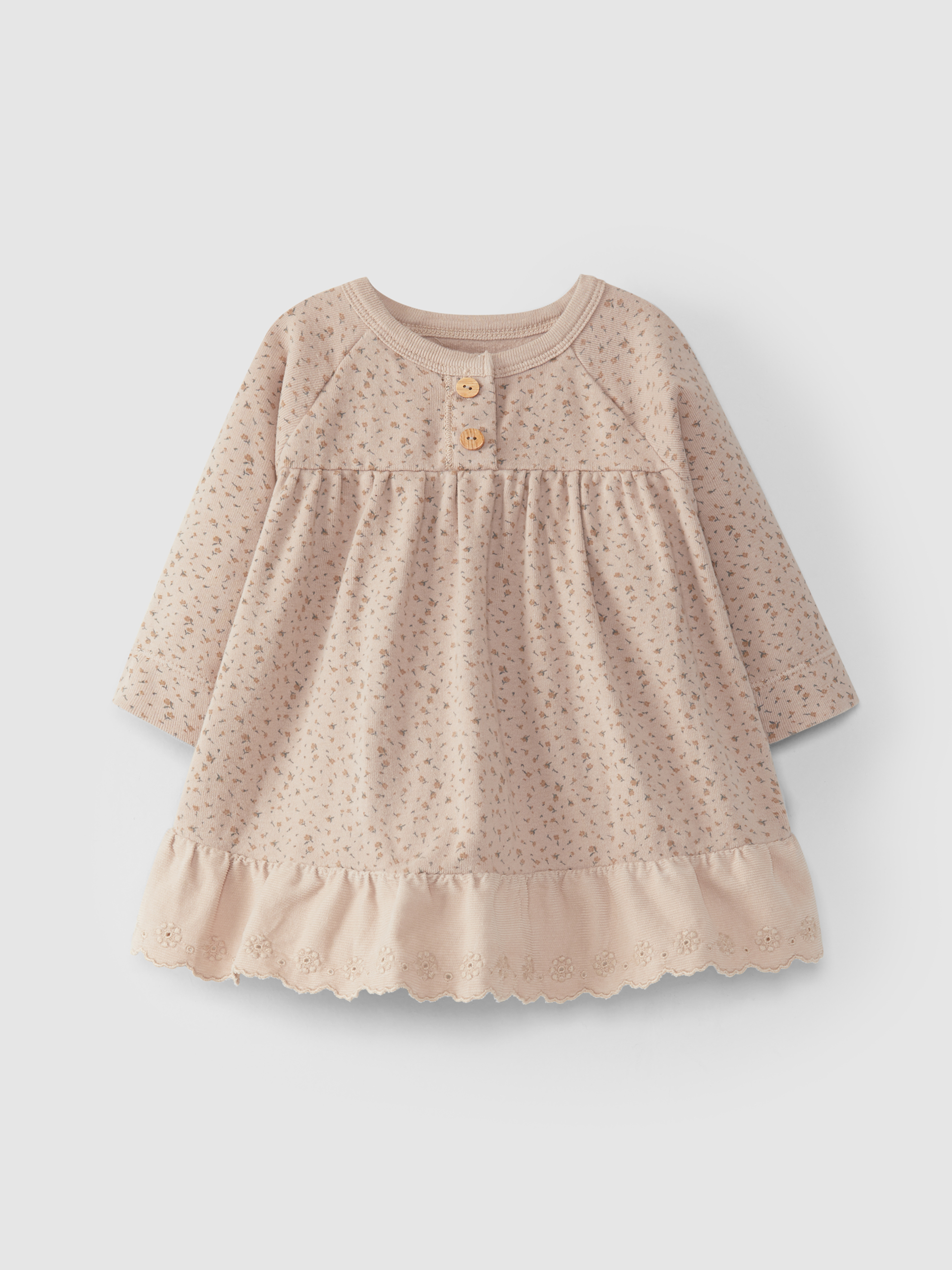 Vestido de flores algodão orgânico