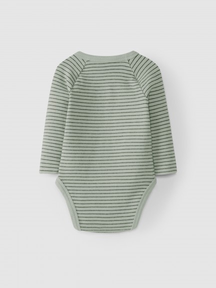 Crossover bodysuit in printed jersey Crossover bodysuit in printed jersey