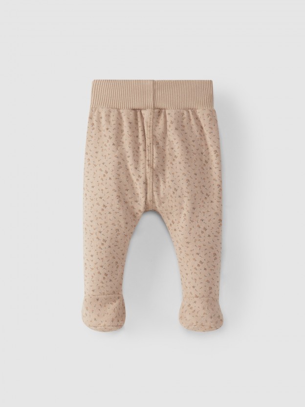 Pantalon avec pied imprimé Pantalon avec pied imprimé
