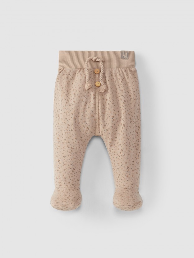 Pantalon avec pied imprimé Pantalon avec pied imprimé