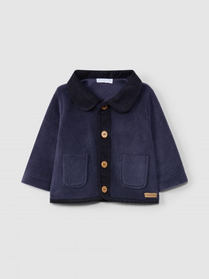 Veste polaire à col et poches Veste polaire à col et poches