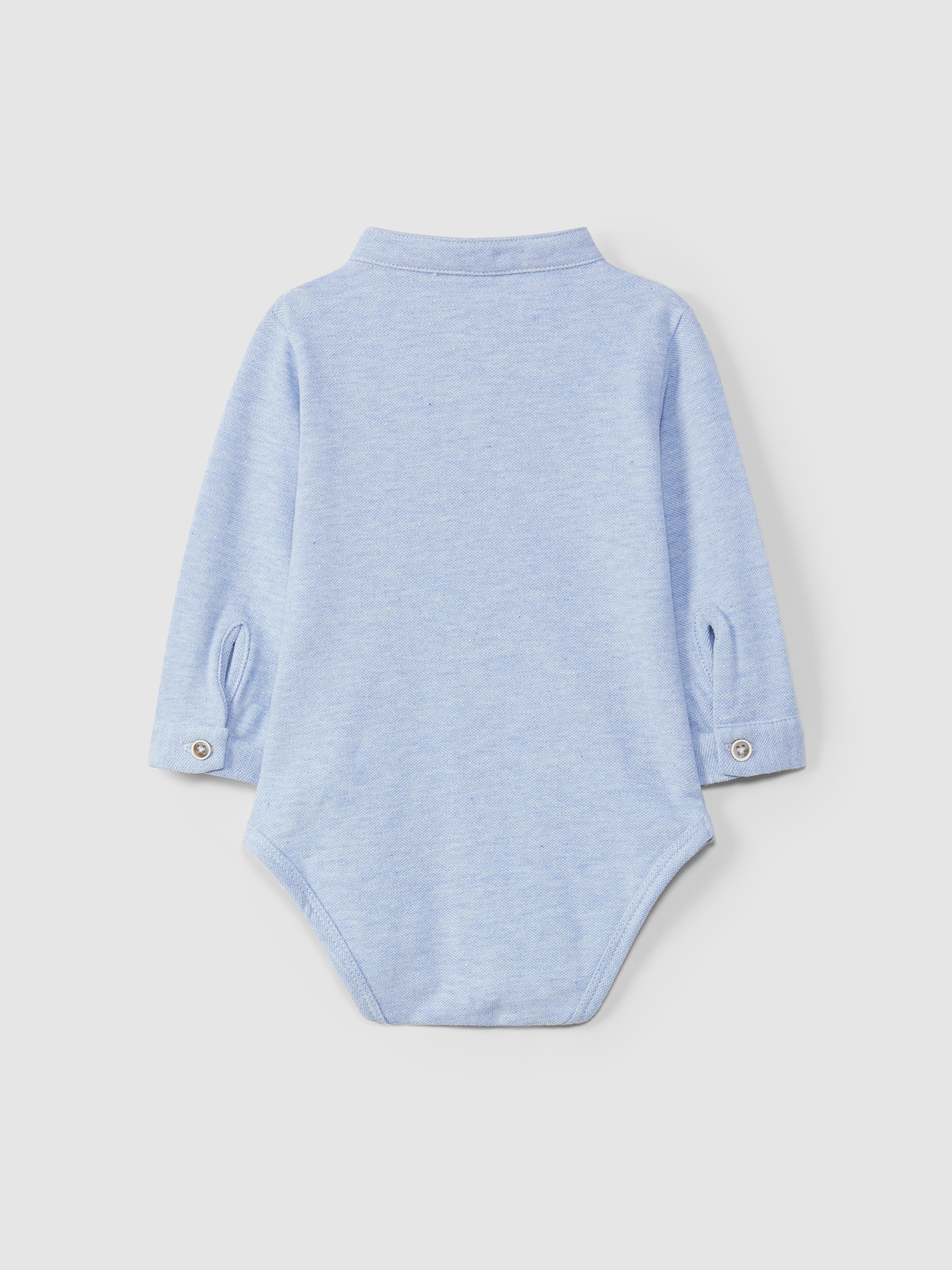 Body piqué cuello mao