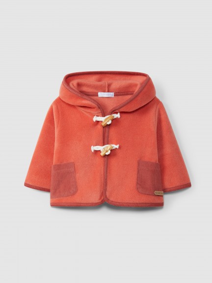 Fleece jacket with hood Fleece jacket with hood