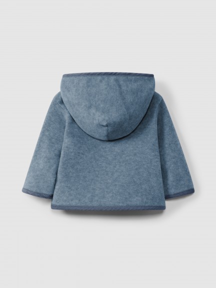 Fleece jacket with hood Fleece jacket with hood