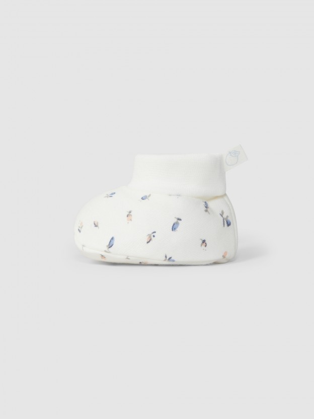 Printed booties Printed booties