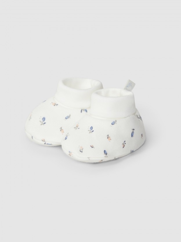 Printed booties Printed booties