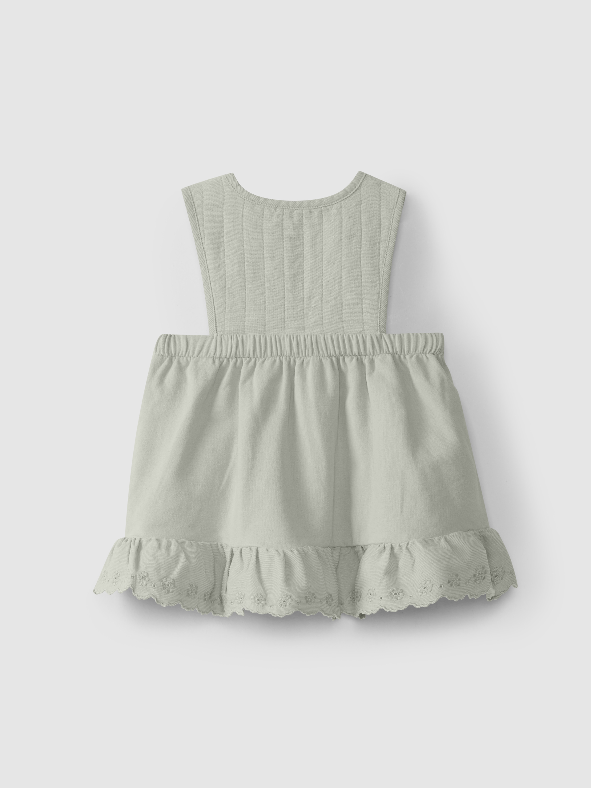 Robe en peluche avec broderie anglaise