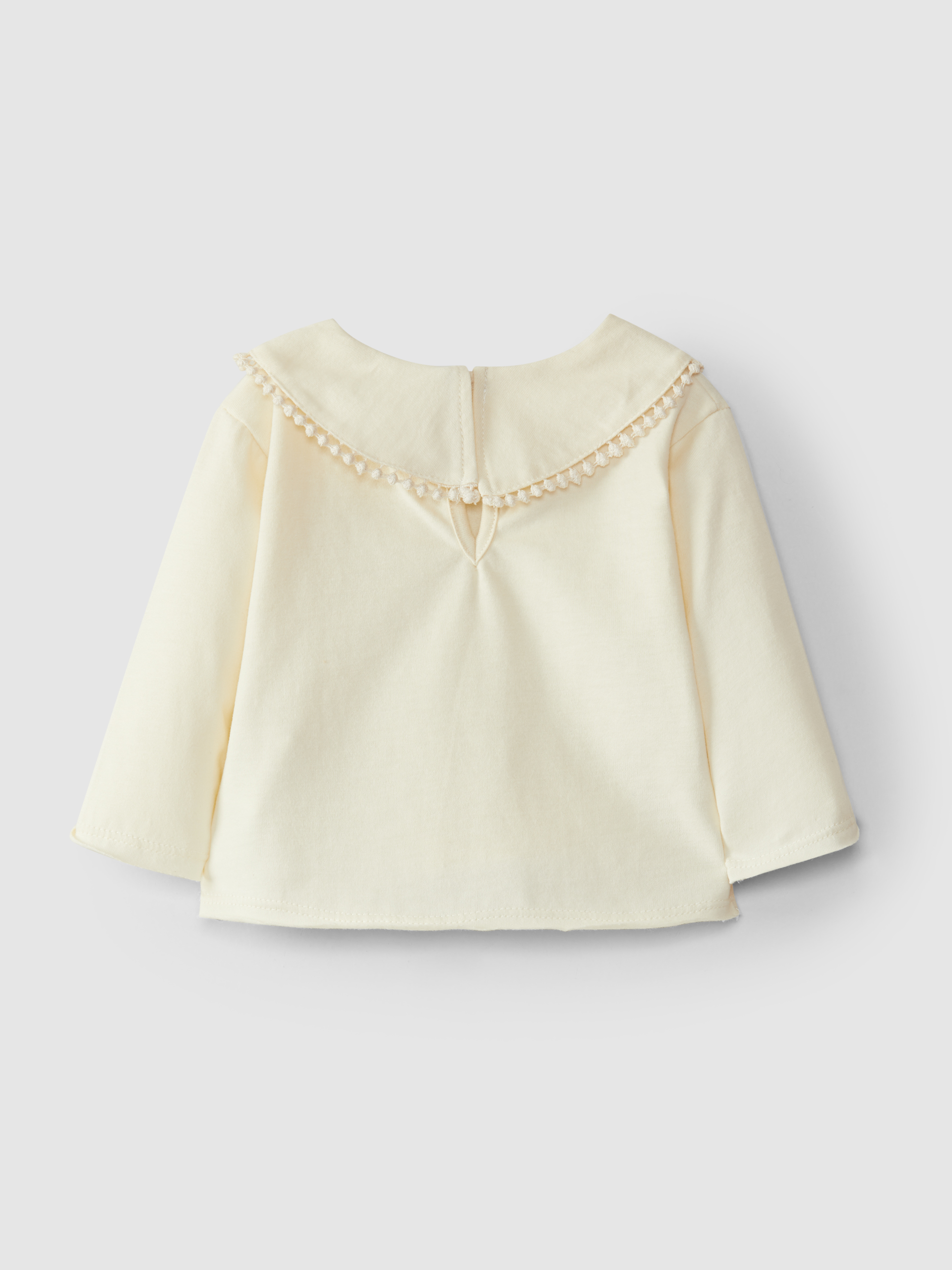 T-shirt gola com efeito