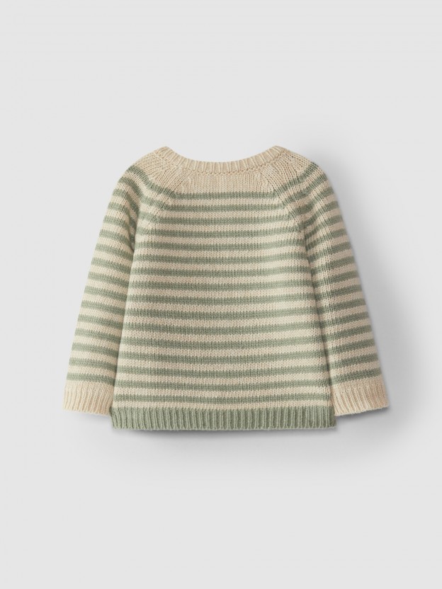Striped knitted jumper Striped knitted jumper
