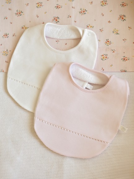 Pack de deux bavoirs unis