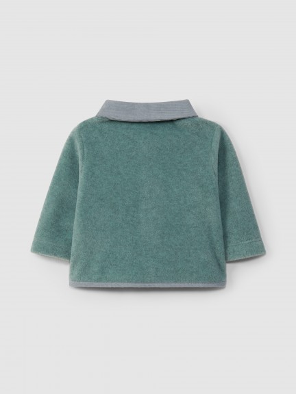 Veste polaire à col et poches Veste polaire à col et poches
