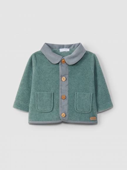 Veste polaire à col et poches Veste polaire à col et poches