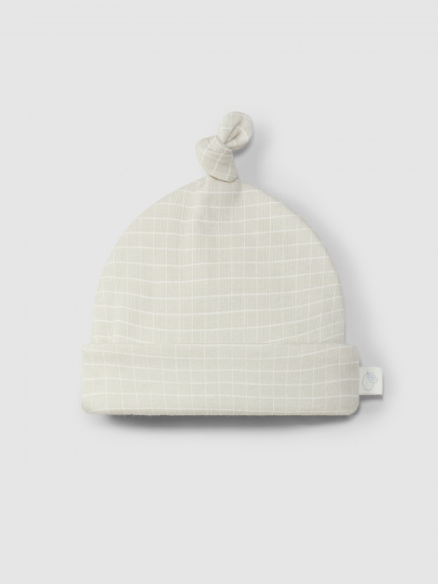 Knot printed hat Knot printed hat