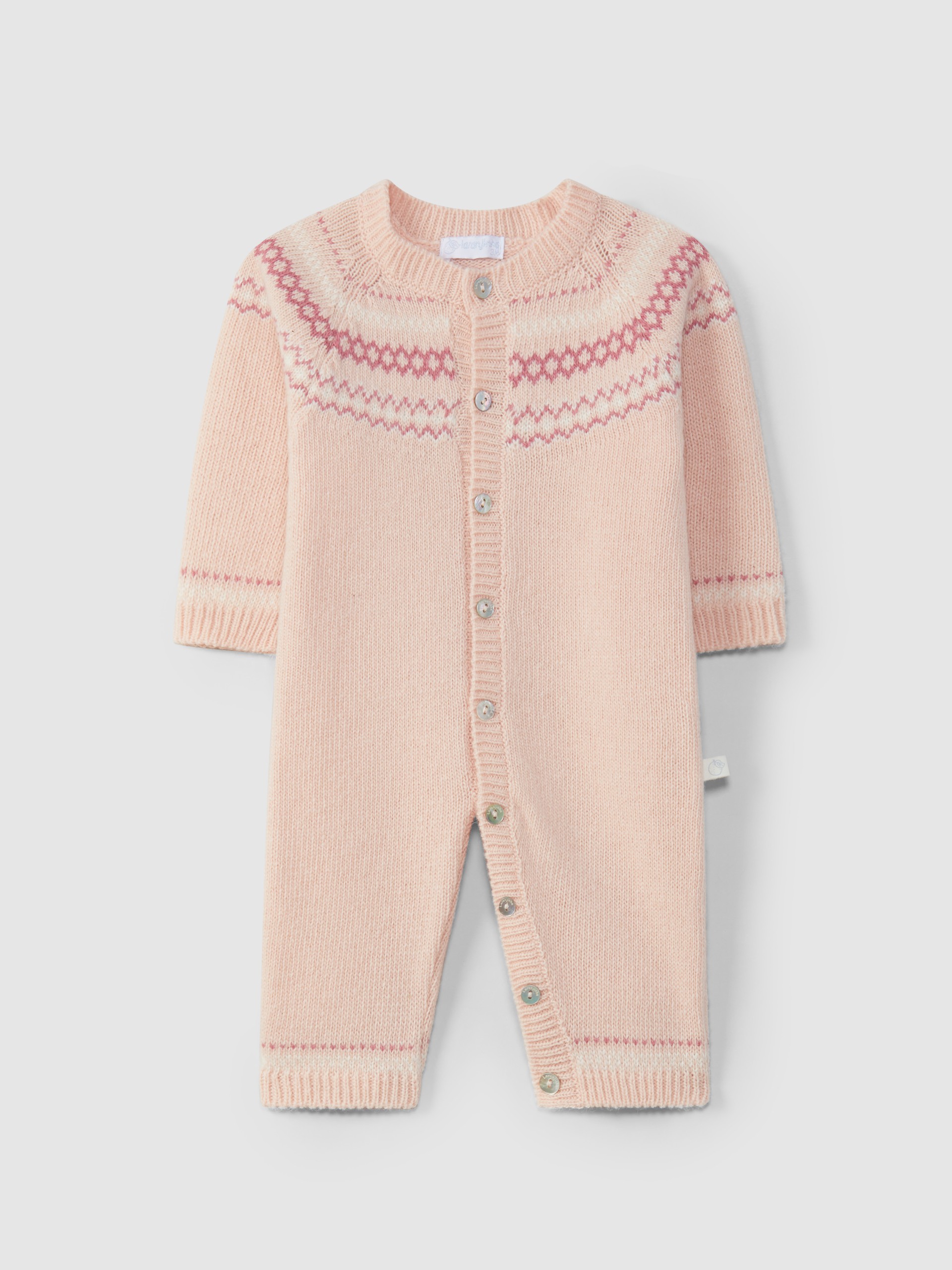 Jumpsuit knitted with jacquard