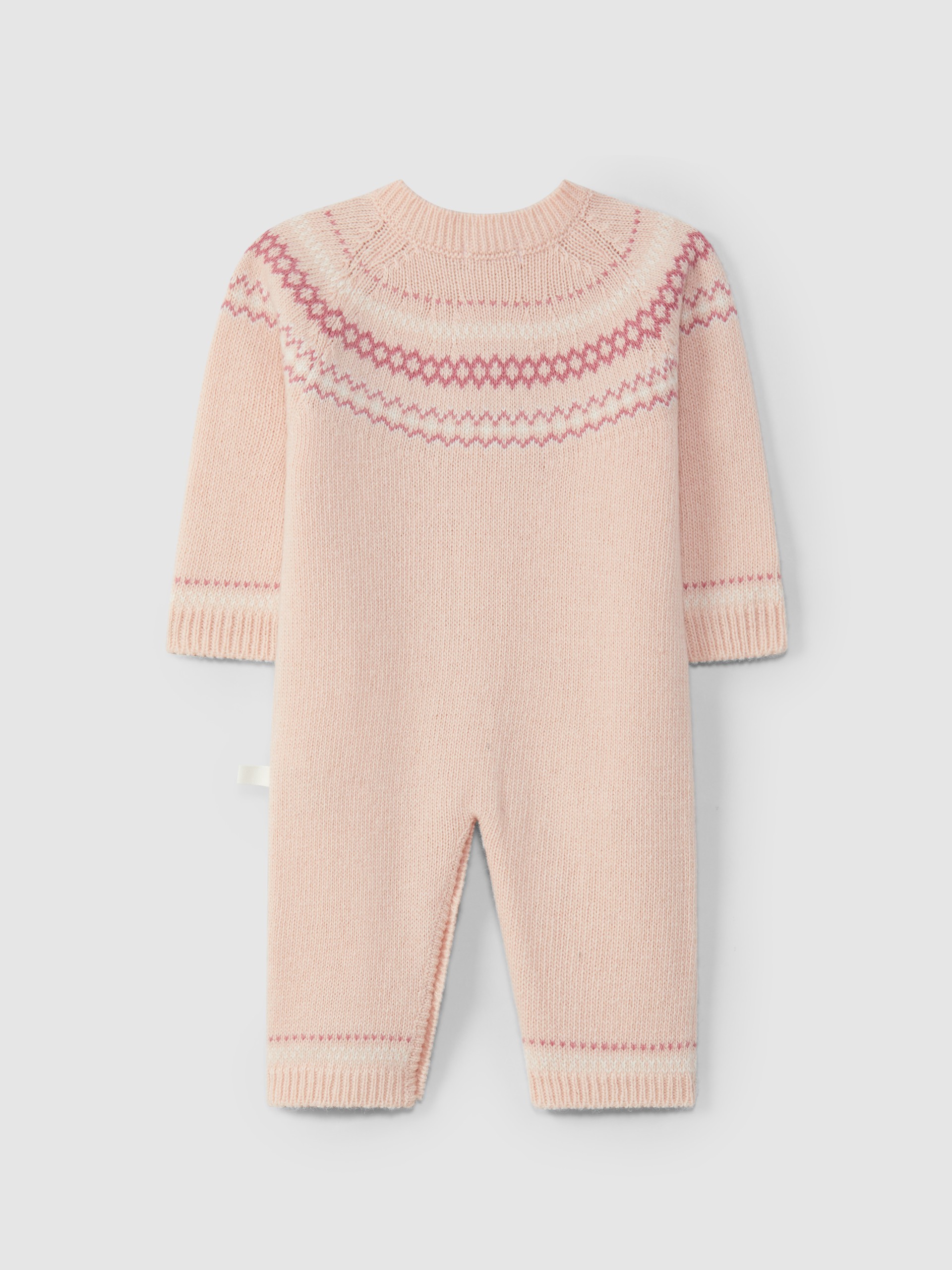 Jumpsuit knitted with jacquard