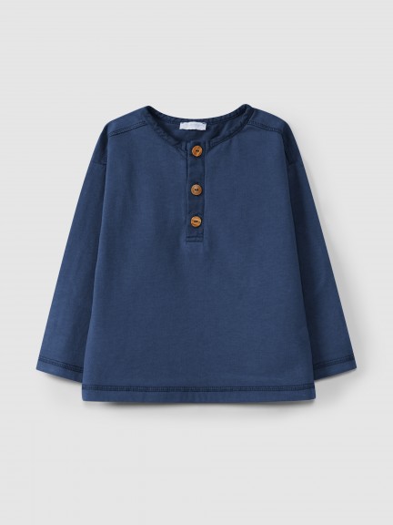 Longsleeve lisa com cotoveleira Longsleeve lisa com cotoveleira