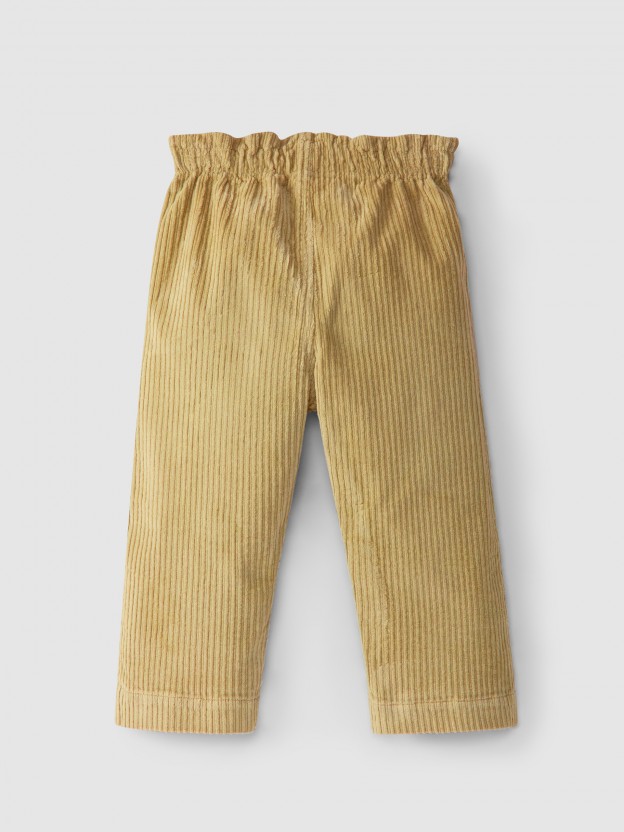 Pantalones pull-up pernera ancha