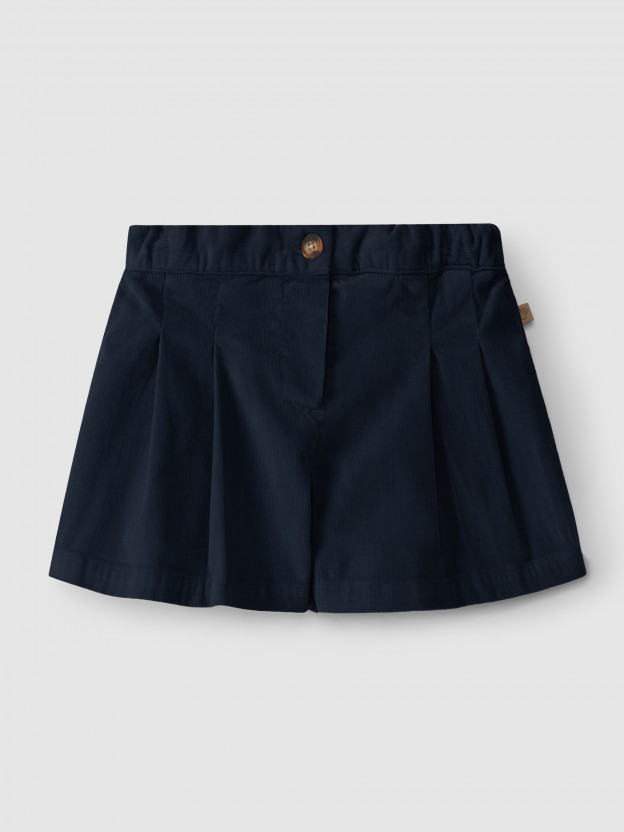 Short en velours micro-côtelé Short en velours micro-côtelé